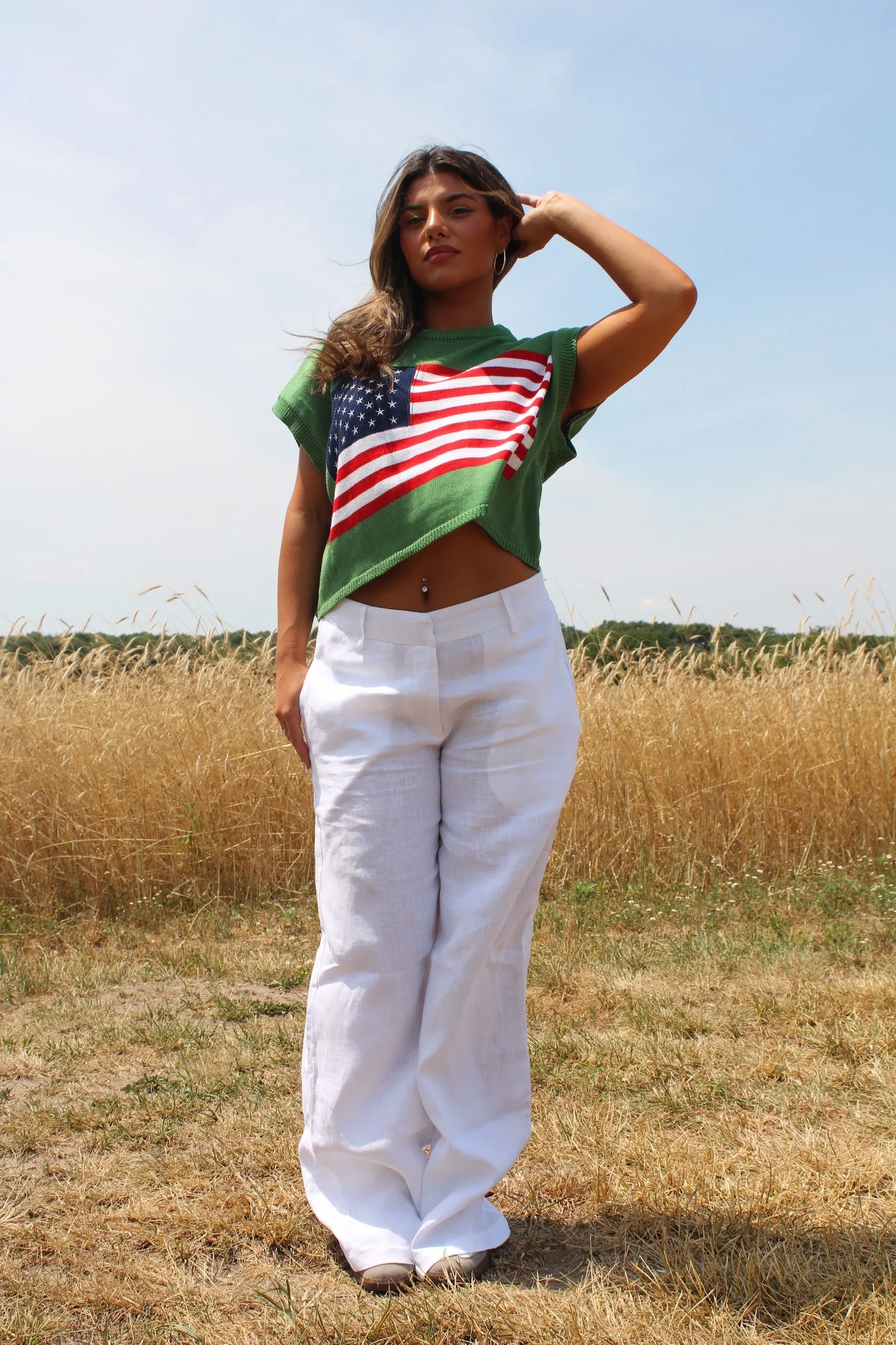 The American Honey Sweater // Green