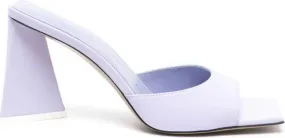 The Attico Mini Devon 95mm leather mules Purple