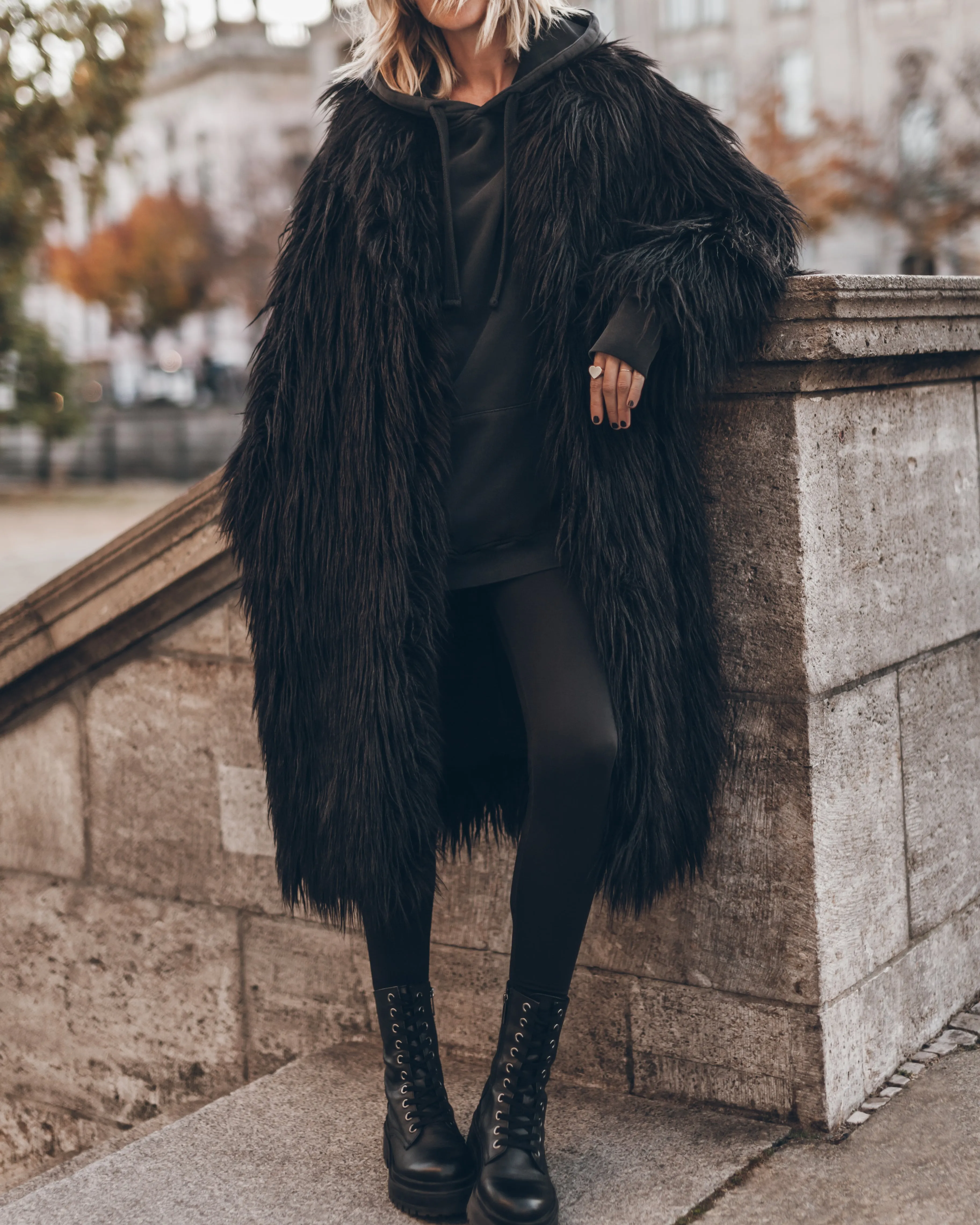 The Black Fluffy Coat