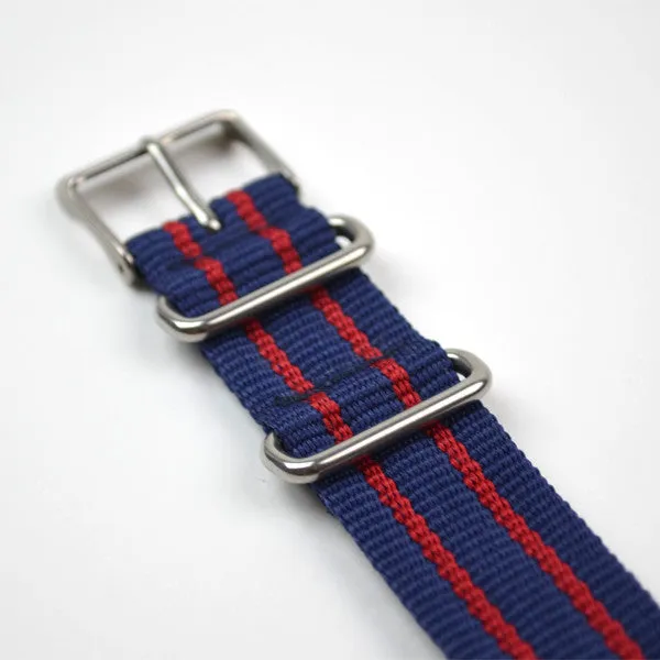 Timex - Weekender - White / Blue-Red Nato Strap