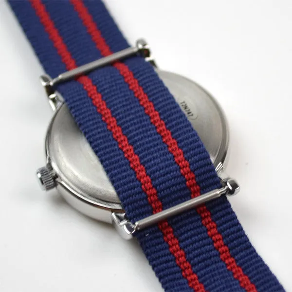 Timex - Weekender - White / Blue-Red Nato Strap