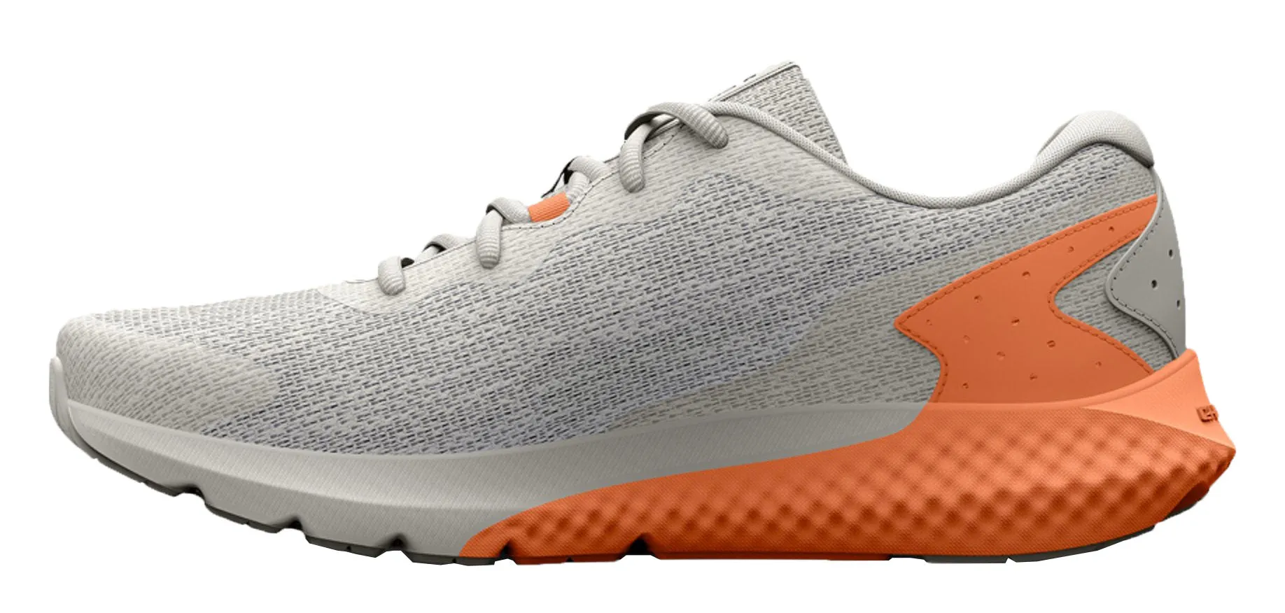 Under Armour Charged Rogue 3 Knit Running Shoes - Womens - Grey Mist/Orange Tropic