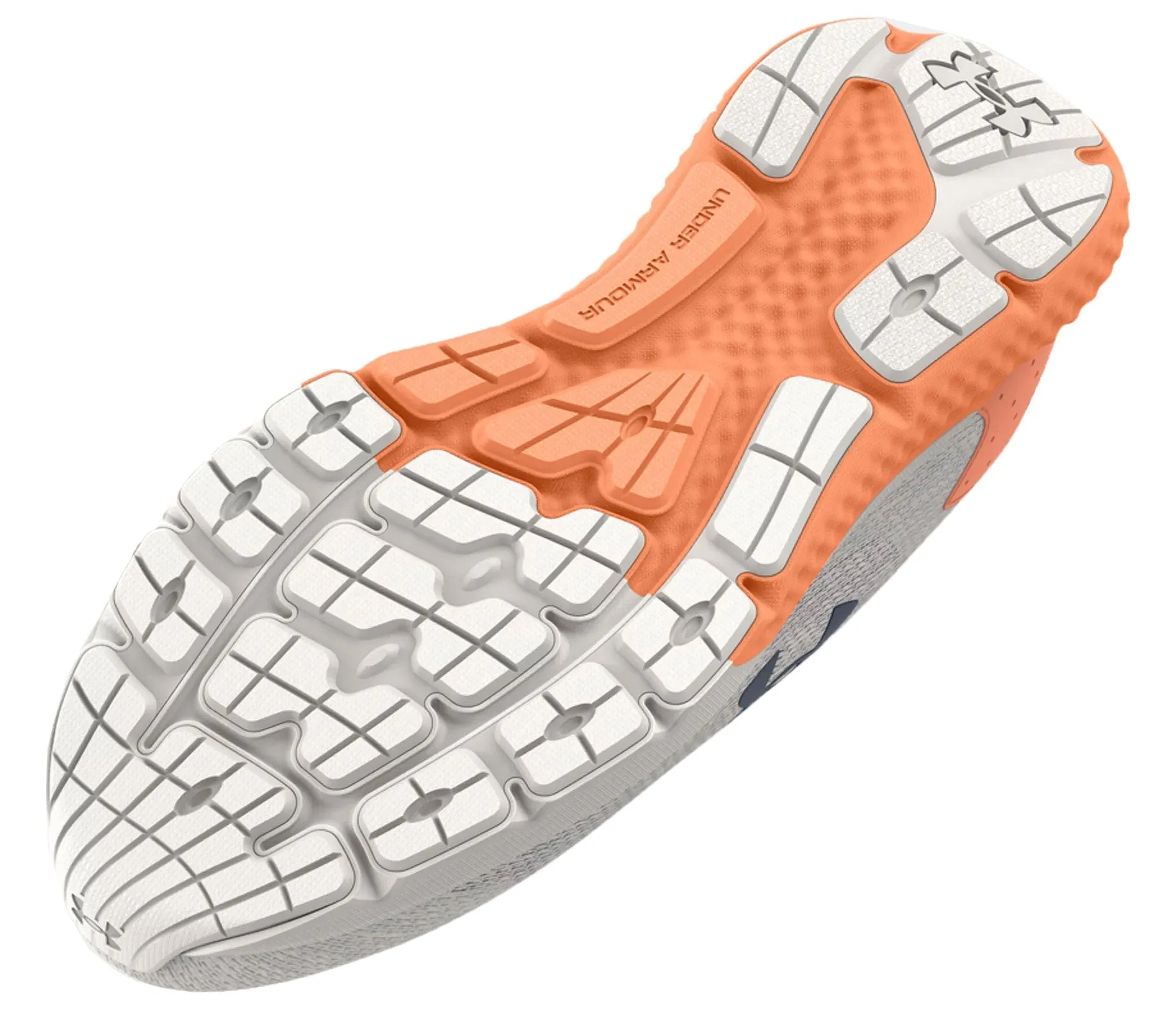 Under Armour Charged Rogue 3 Knit Running Shoes - Womens - Grey Mist/Orange Tropic