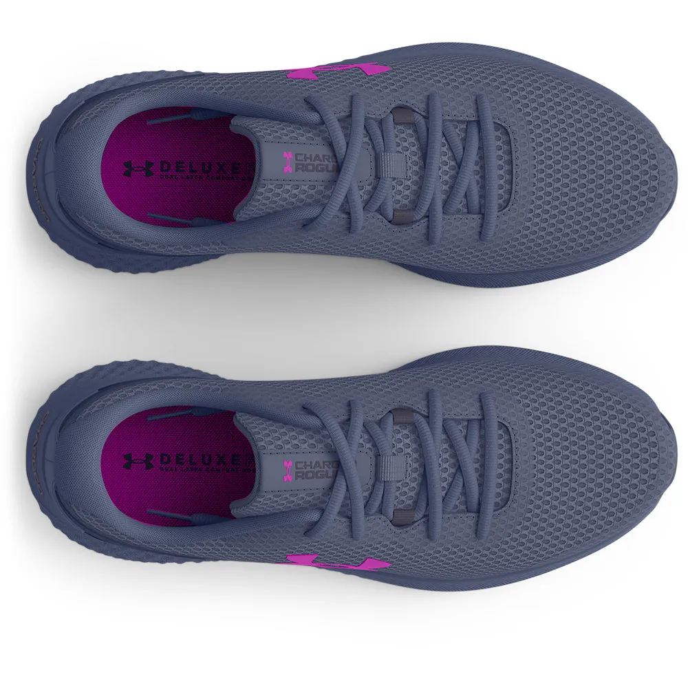 Under Armour Charged Rogue 3 Running Shoes - Womens - Aurora Purple/Tempered Steel/Strobe