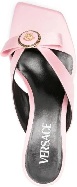 Versace Gianni Ribbon 45mm mules Pink