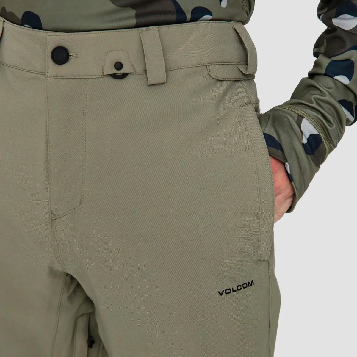 Volcom Freakin Snow Chino Pants Light Military