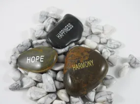 Word Stones (Harmony, Happiness, or Hope) CLOSEOUT